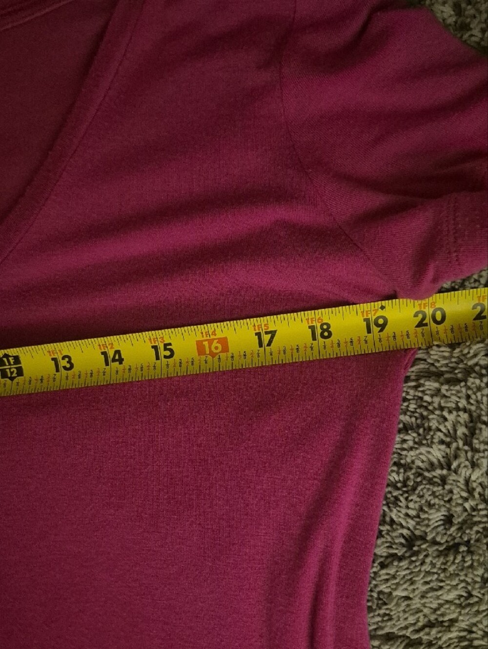 Express Raspberry Pink V-Neck Short Sleeve Tee - Picture 5 of 6